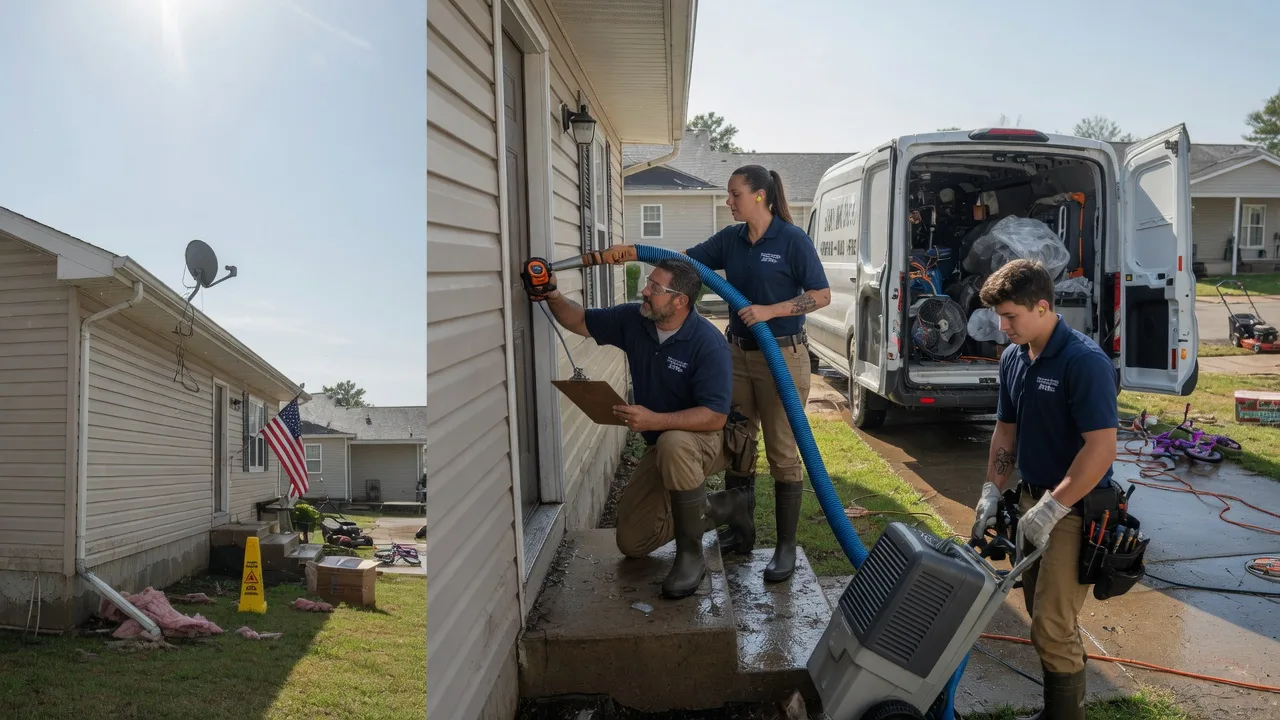 Ceiling Water Damage Restoration in Chandlerville, IL near me